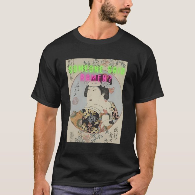 Japan Tokyo Ramen Geisha Art Designer T-Shirt (Front)