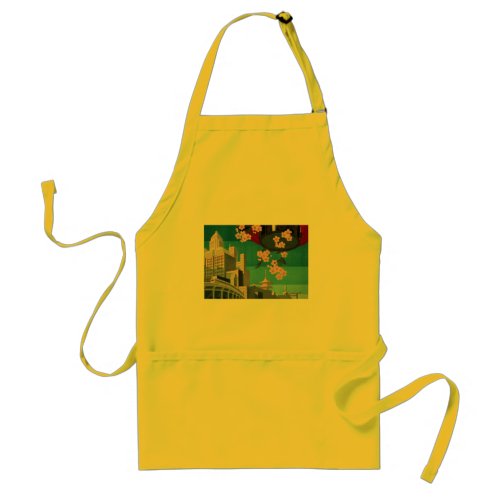 Japan Tokyo Vintage Japanese Travel Poster Adult Apron