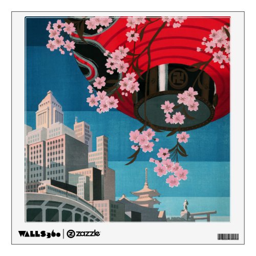 Japan Tokyo Vintage Japanese Travel Poster Wall Decal