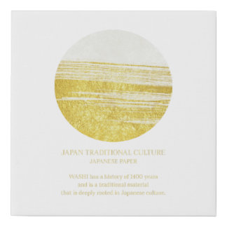 Japan Traditional Culture_Washi_Gold Faux Canvas Print
