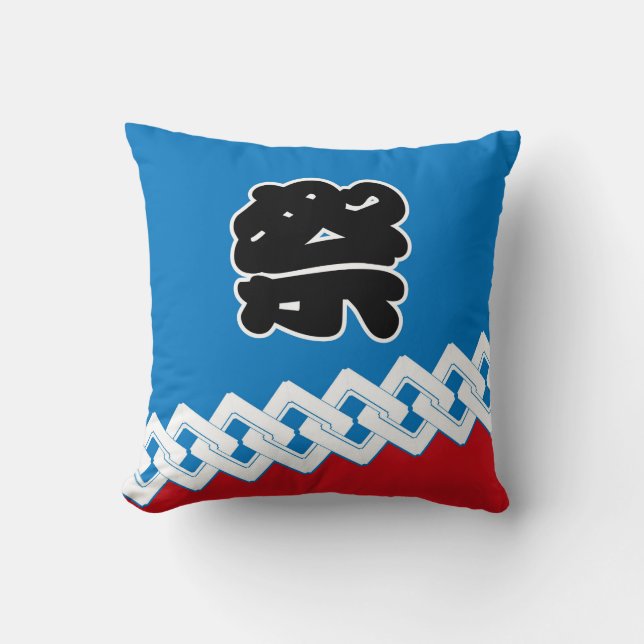 Japan traditional throw pillow (Front)