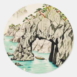 Japan Travel Island Okinawa Classic Round Sticker