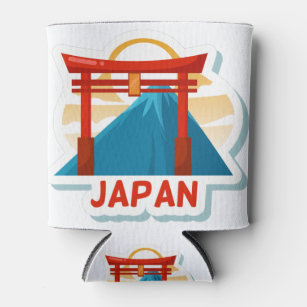 japan travel to japan icon country japan can cooler