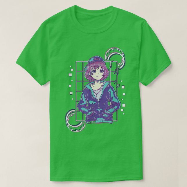 Japan Vaporwave and Vaporwave with Vaporwave girl  T-Shirt (Design Front)
