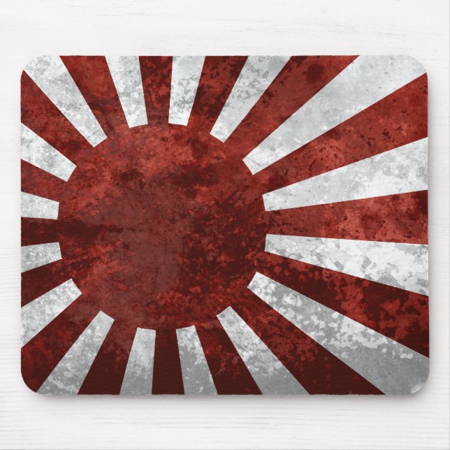 Japan Vintage Japanese Land of Rising Sun Mousepad (Front)