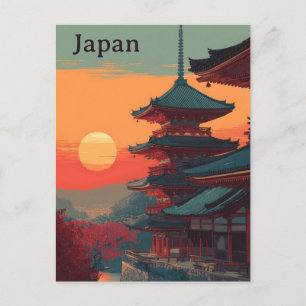 Japan vintage postcard