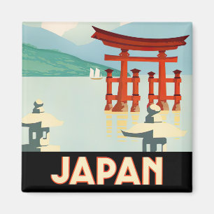 Japan vintage travel magnet