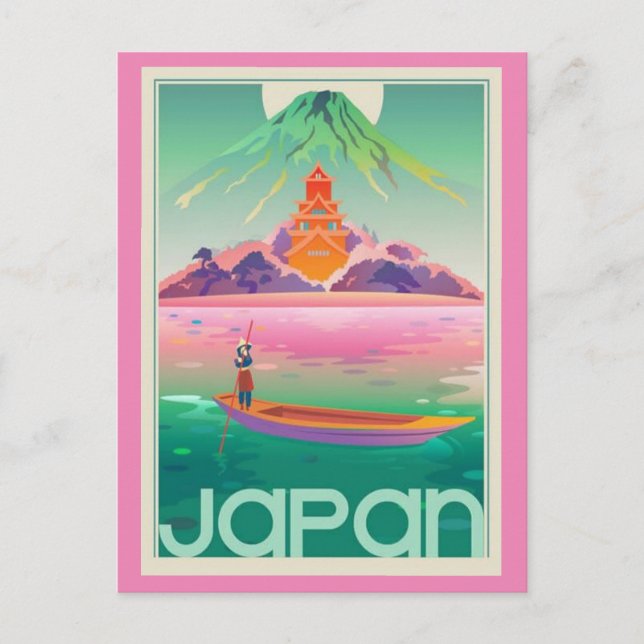 JAPAN Vintage Travel Postcard (Front)