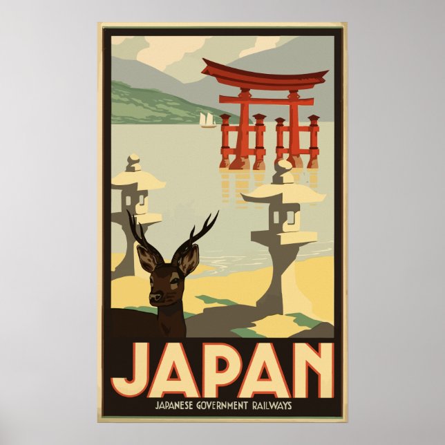 Japan Vintage Travel Poster (Front)