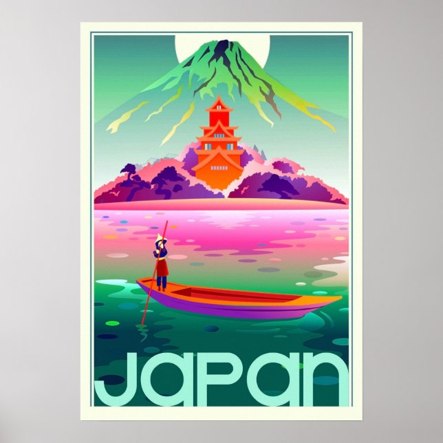 Japan, vintage travel poster (Front)