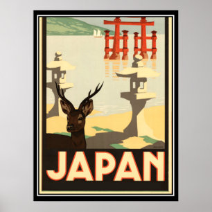 Japan Vintage Travel Poster
