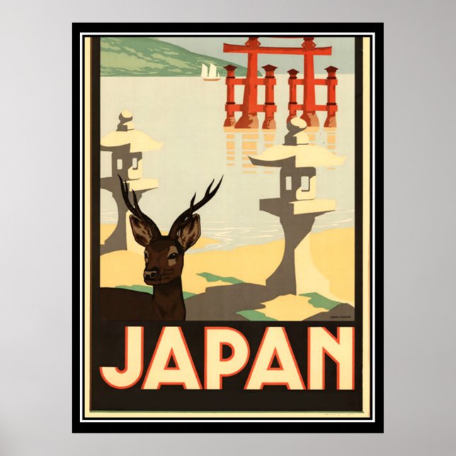 Japan Vintage Travel Poster (Front)