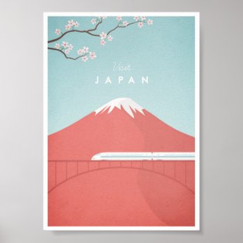 Japan Vintage Travel Poster by VintagePosterCompany at Zazzle