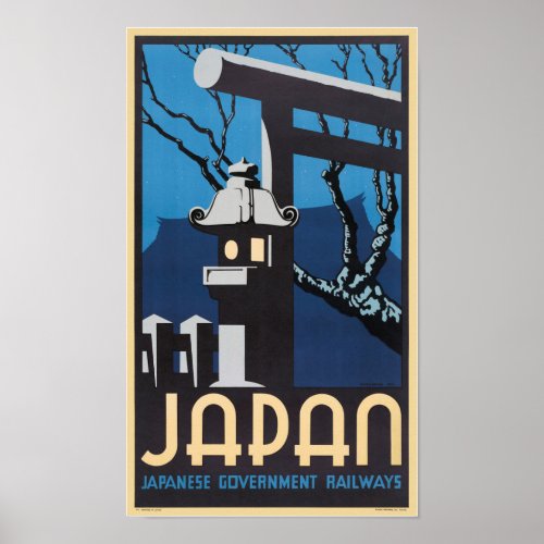 Japan Vintage Travel Poster 1934