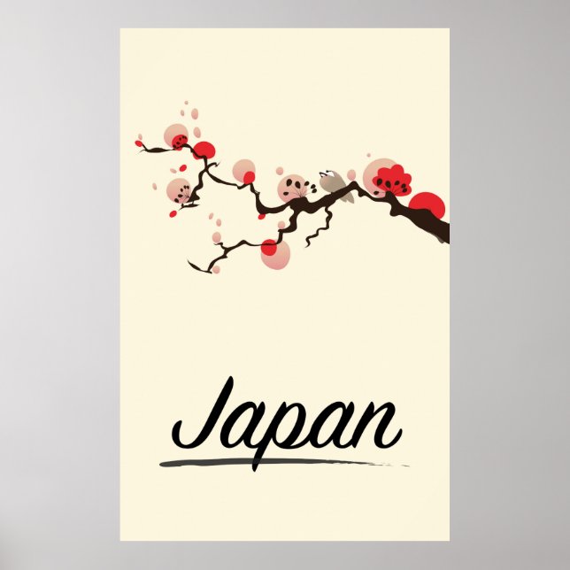 Japan vintage travel poster. poster (Front)