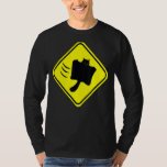 Japan Warning Sign Flying Squirrel Protect Your Nu T-Shirt