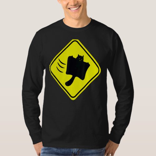 Japan Warning Sign Flying Squirrel Protect Your Nu T_Shirt