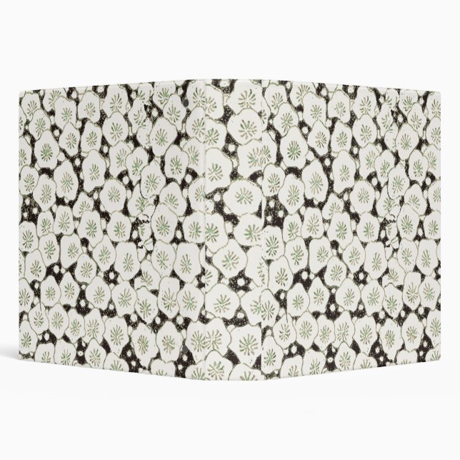 Japan White Flower floral garden 3 Ring Binder (Background)