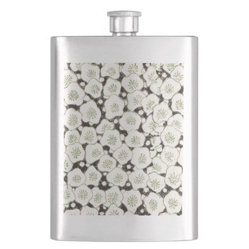 Japan White Flower floral garden Flask