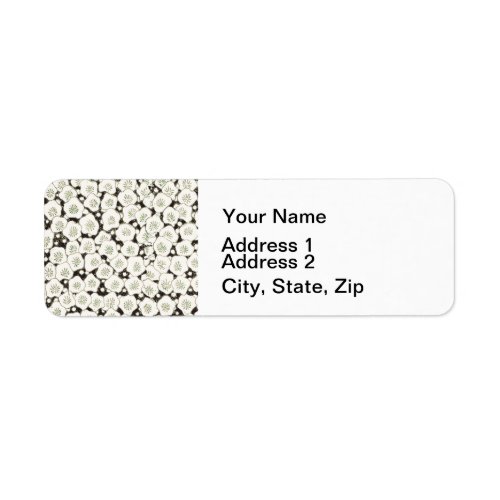 Japan White Flower floral garden Label