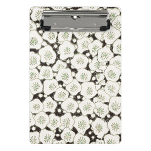 Japan White Flower floral garden Mini Clipboard