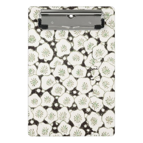 Japan White Flower floral garden Mini Clipboard