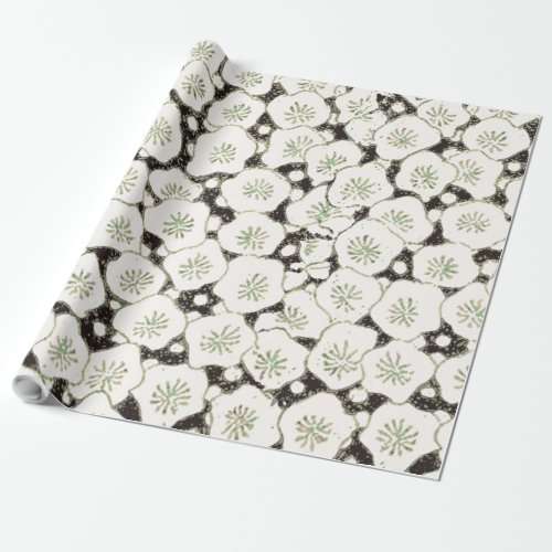 Japan White Flower floral garden Wrapping Paper
