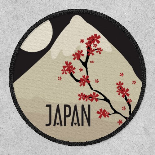 Japan with mountain and tree patch