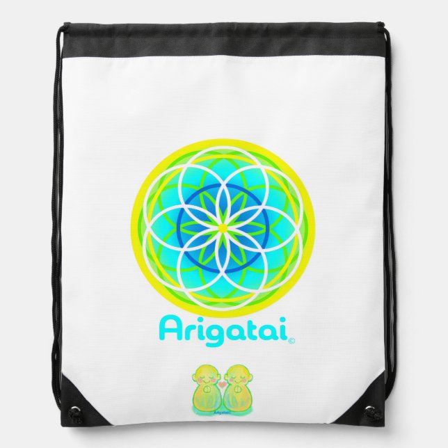 Japan, Zen Drawstring Backpack (Front)