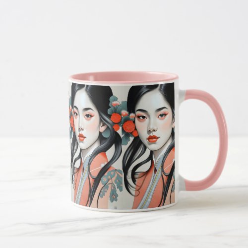 japanaise girl mug