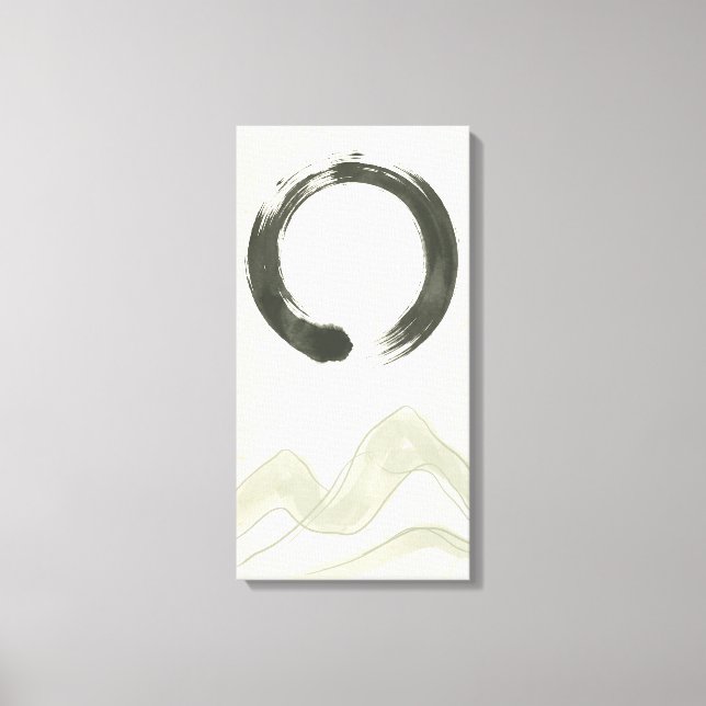 Japandi Abstract Line Art Print Neutral Beige (Front)