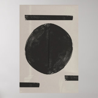 Japandi Abstract Poster