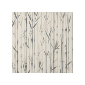 Japandi Bamboo Stalks Calm Neutral Rhythm Gallery Wrap