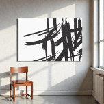 Japandi Black and white abstract wall art<br><div class="desc">I love the abstract and minimalist style. Wall art wrapped canvas with offset brush strokes create a visual appeal that's perfect as an accent piece for the mod space. Display it over your bed, living room or entry way. SImple, chic and a Japandi style..</div>