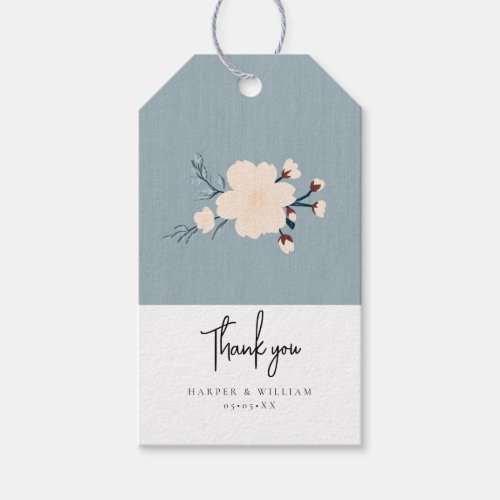 Japandi cherry blossoms thank you  gift tags