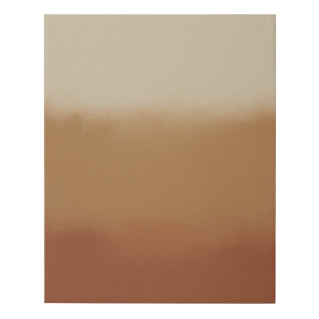 Japandi  Earth Tone Abstract Canvas Art (Front)