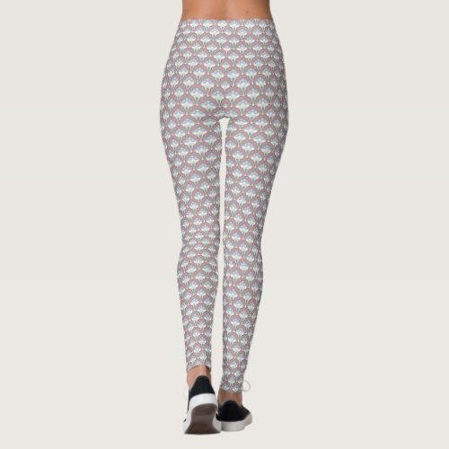 Japandi floral pattern _ Spring Leggings