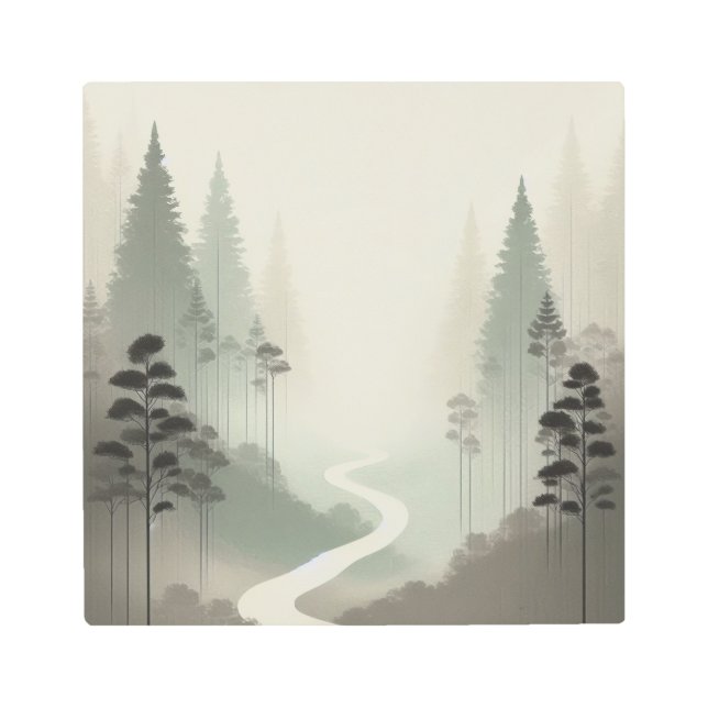 Japandi Fog Path Metal Wall Decor (Front)