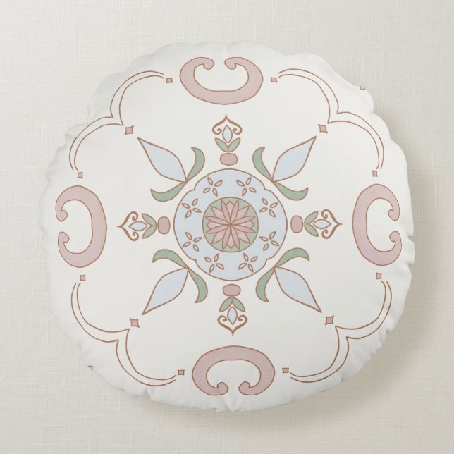 Japandi Round Pillow (Front)