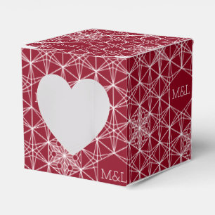 Japandi style Snowflake Wedding Favor Boxes