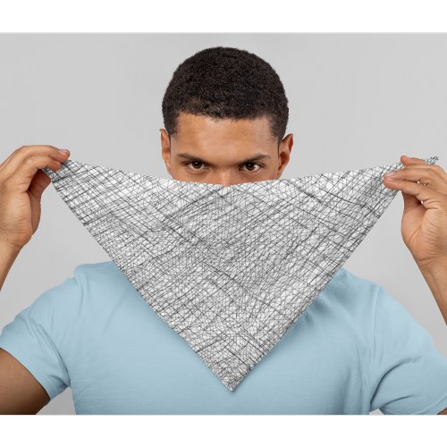 Japandi texture style simple lines  bandana