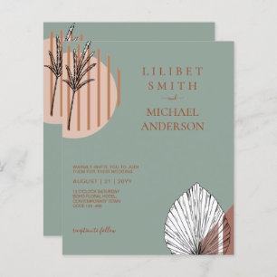 Japandi Wedding Scandinavian Abstract Geometric