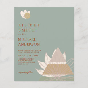 Japandi Wedding Scandinavian Abstract Geometric Flyer