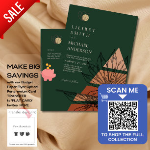 Japandi Wedding Scandinavian Abstract Geometric Flyer