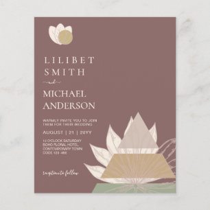 Japandi Wedding Scandinavian Abstract Geometric Flyer
