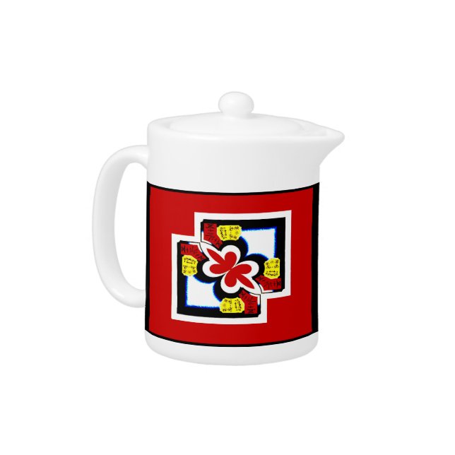 Japanese Abstract Teapot (Left)