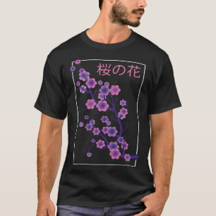 Japanese Aesthetic Sakura Flowers Japan Soft Grung T-Shirt