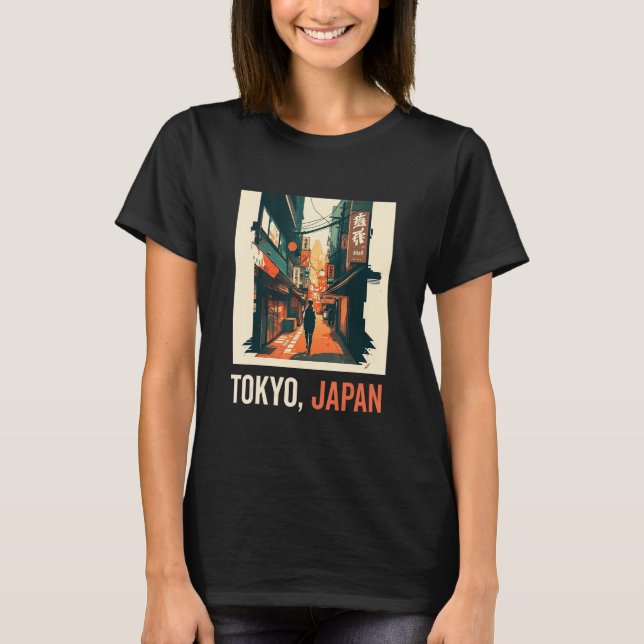 Japanese Aesthetic Tokyo Vaporwave Japan Lofi Fash T-Shirt (Front)
