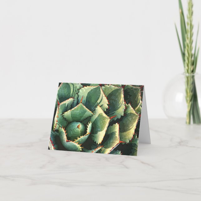 Japanese agave notecard (Front)
