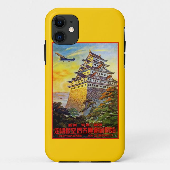 Japanese Air Transport with Pagoda Case-Mate iPhone Case (Back)